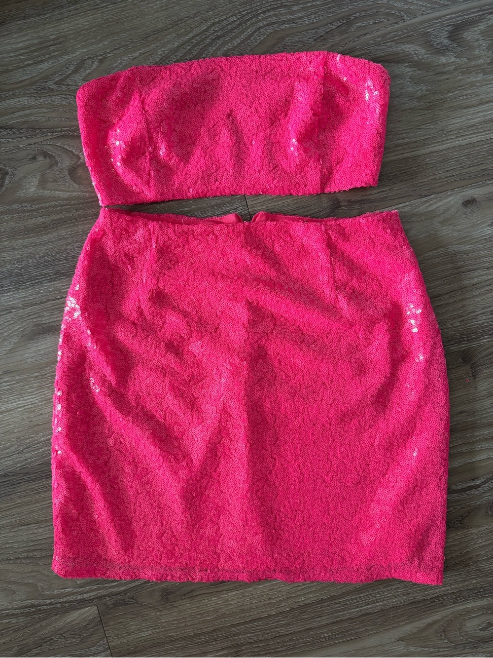 Superdown pink sequin set - Picture 3 of 7